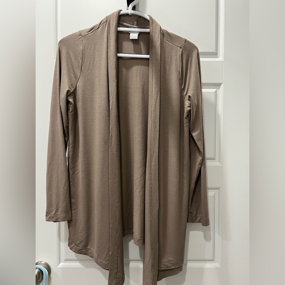 Chico's Light Brown Knit Cardigan